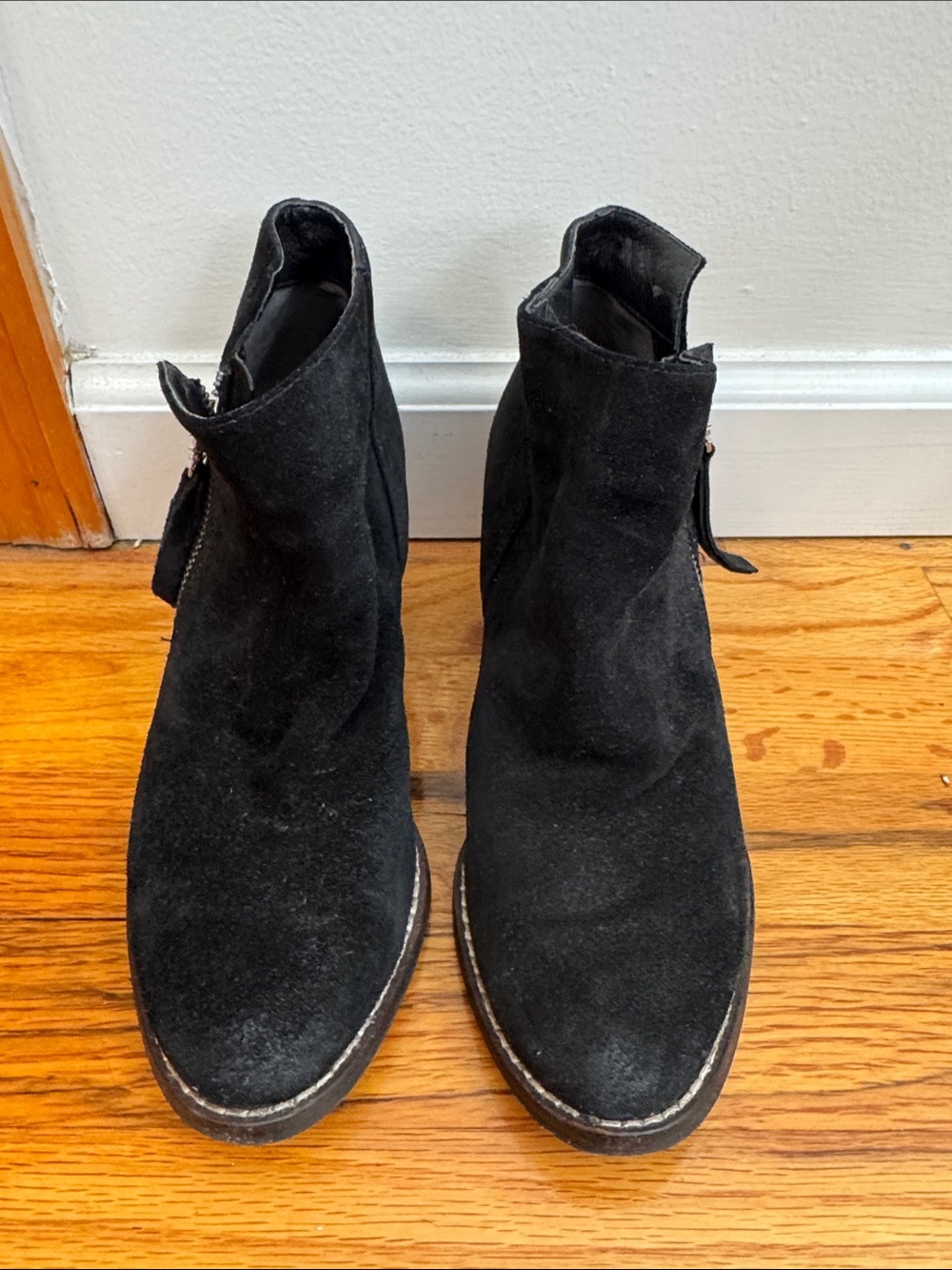 Sam Edelman Black Suede Ankle Booties